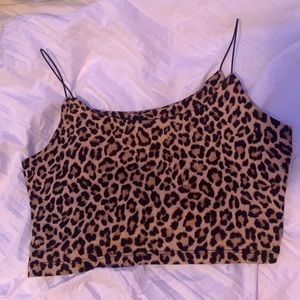 cheetah print crop too